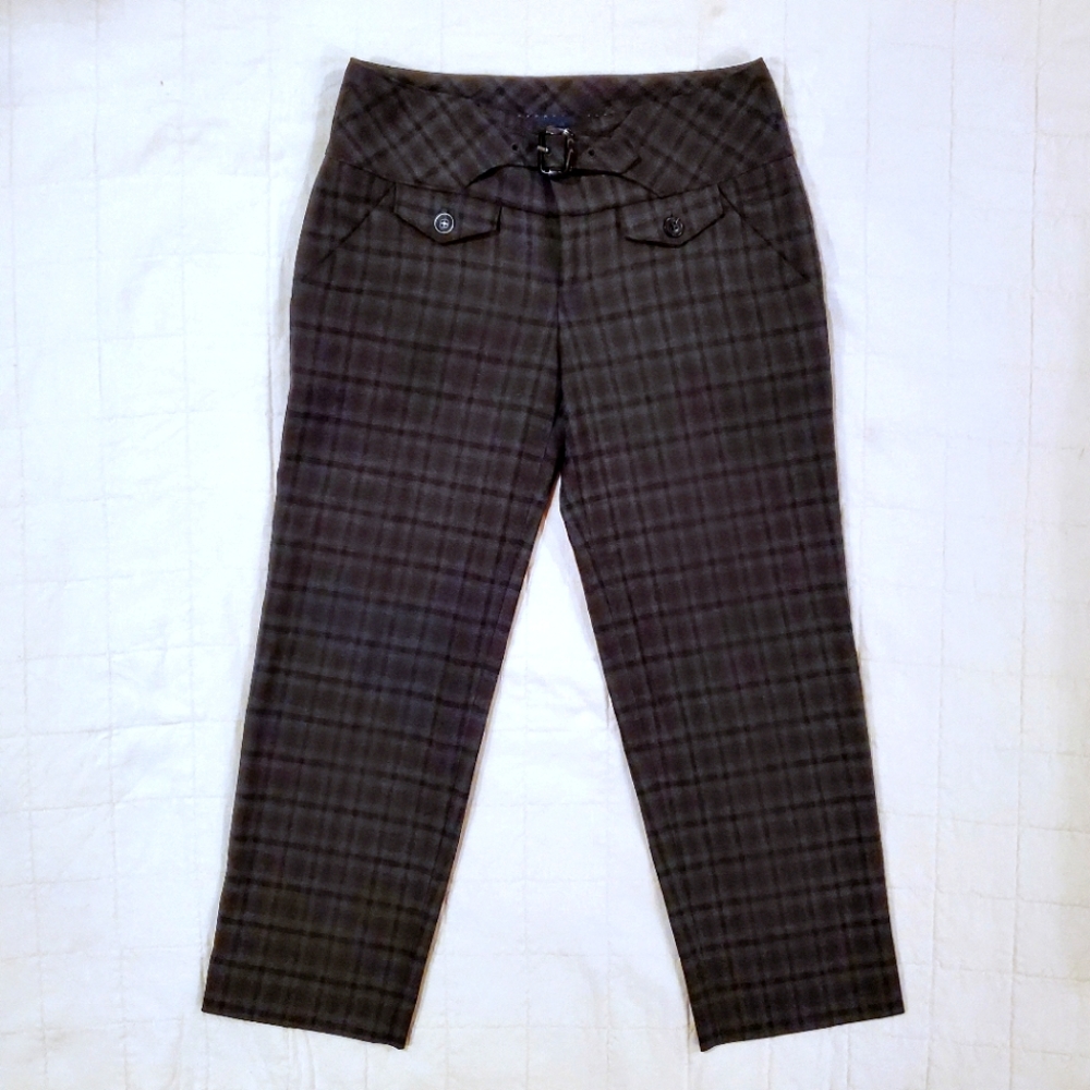Cartonnier Cropped Plaid Dress Pants Size 4